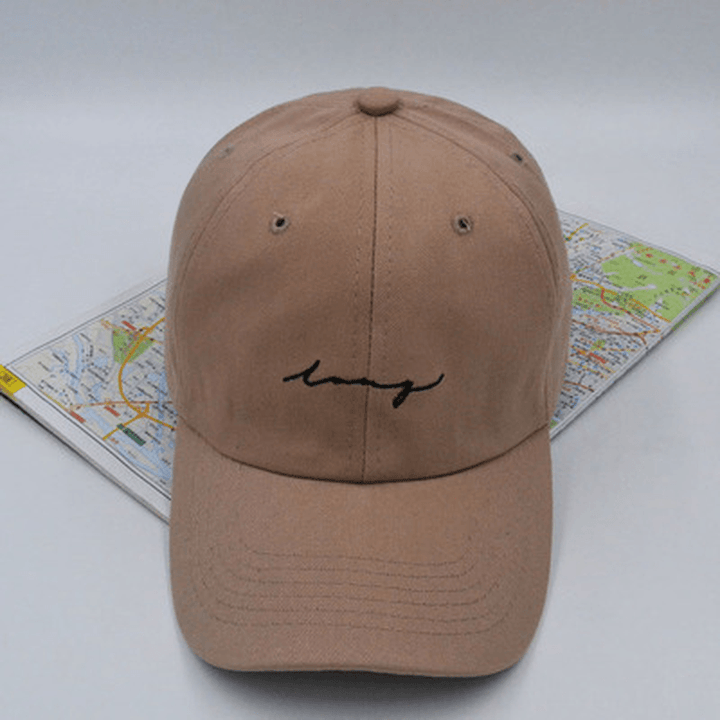 Three Bar Baseball Cap Men'S Soft Top Casual