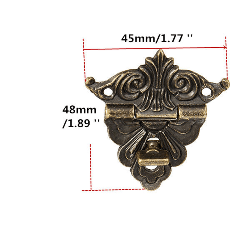 Small Box Buckle Clasp Antique Buckle Alloy Buckle Box Wooden Wine Box Lock