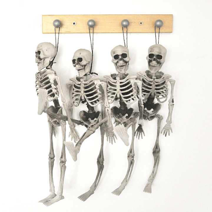 15Cm Skeleton Escape Haunted House Halloween Skull Decoration Hanging Plastic Skeletons Tricky Halloween Props