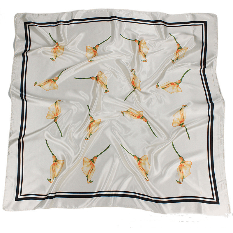 Silk Scarf Women 90X90Cm Silk Large Square Scarf