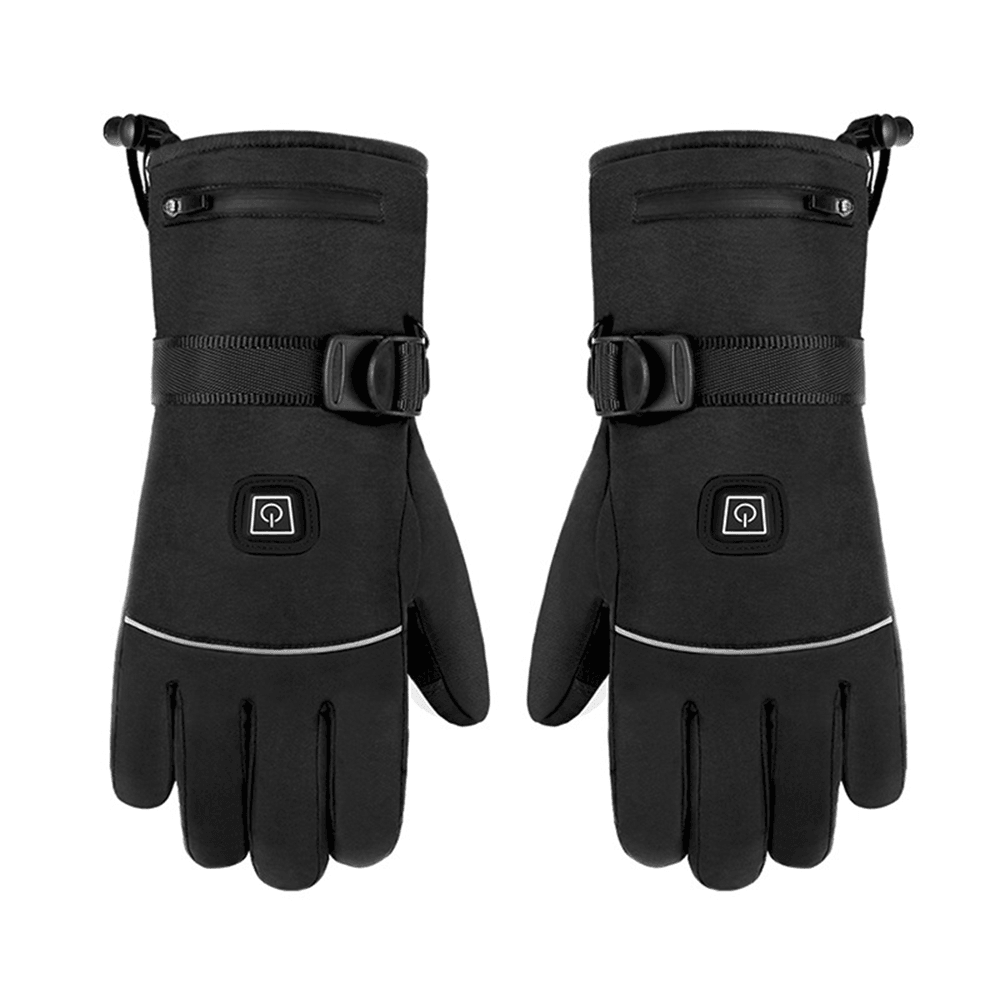 Electric Heated Gloves Waterproof Heating Hand Warmer Touch Screen Battery Powered Motorbike Racing Riding Gloves