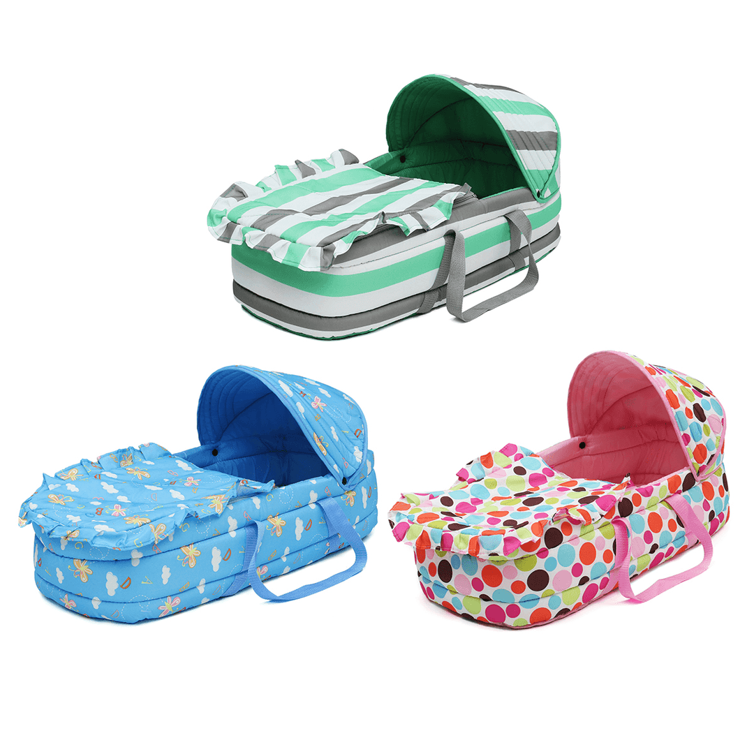 Portable Newborn Baby Infant Moses Basket Bed Baby Cradle Bassinet Travel Comfortable