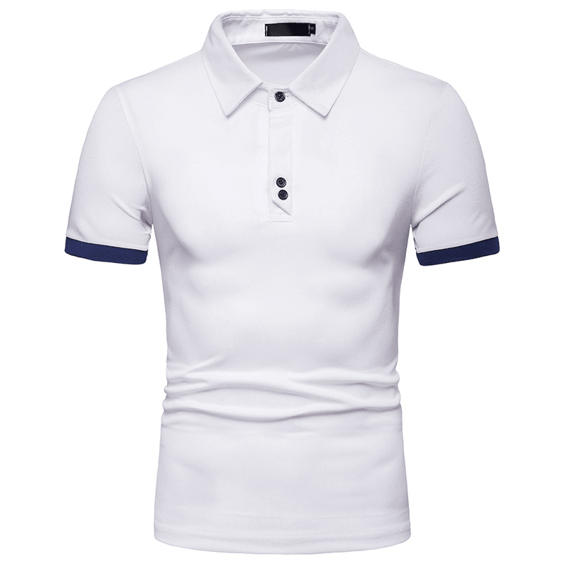 Mens Summer Casual Business Stylish Basic Golf Shirts