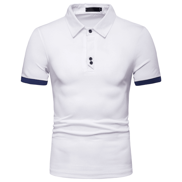 Mens Summer Casual Business Stylish Basic Golf Shirts