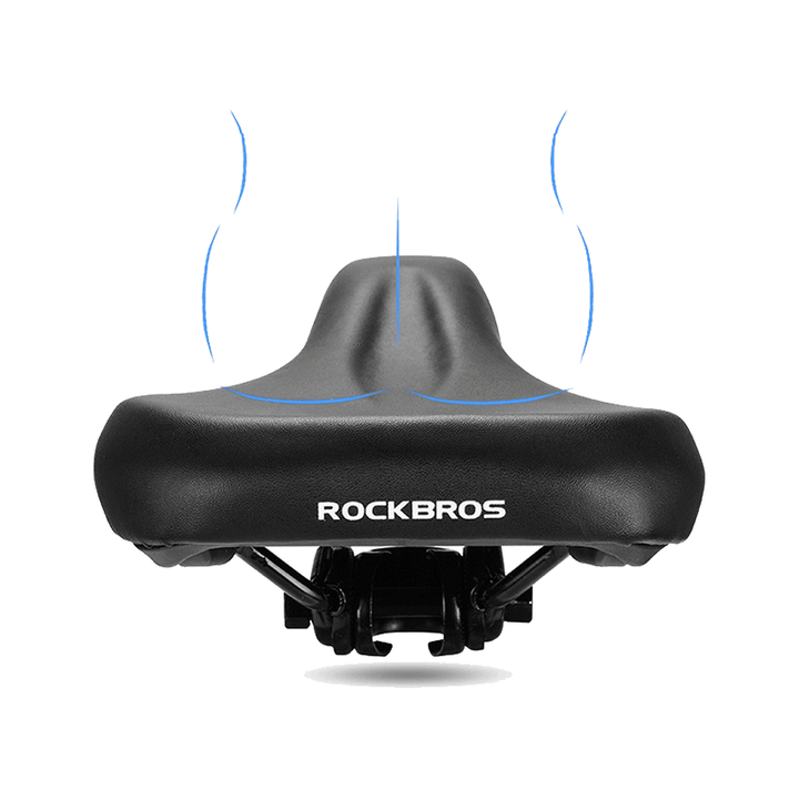 ROCKBROS Soft anti Shock Thicken Expand Bicycle Bike Saddle Sport MTB Cycling Bicycle Bike Saddle