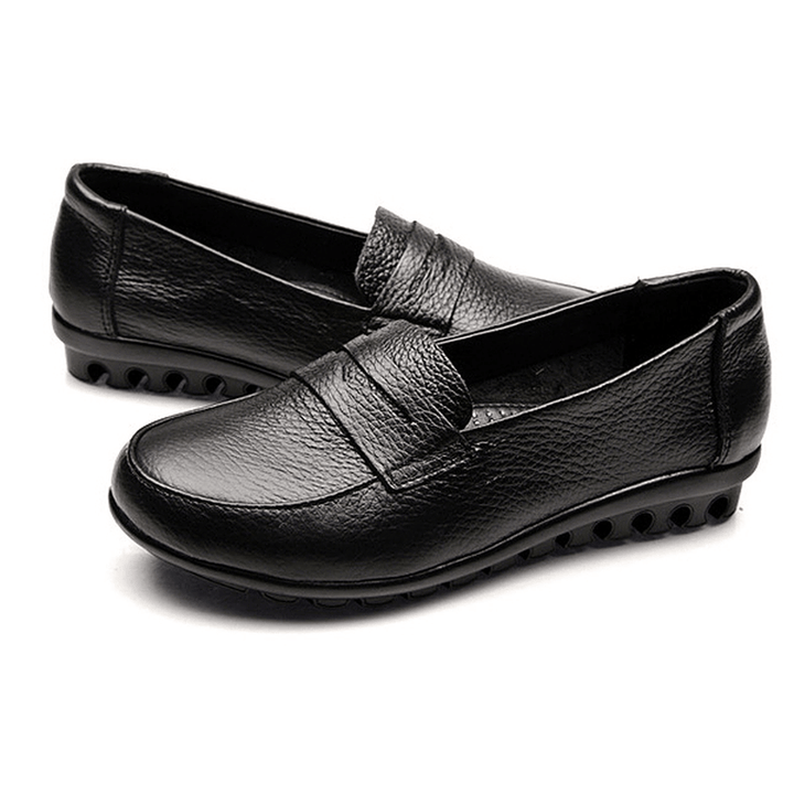 New Women Soft Casual Comfortable Flats Loafers Slip-On Fashion round Toe Flats Shoes