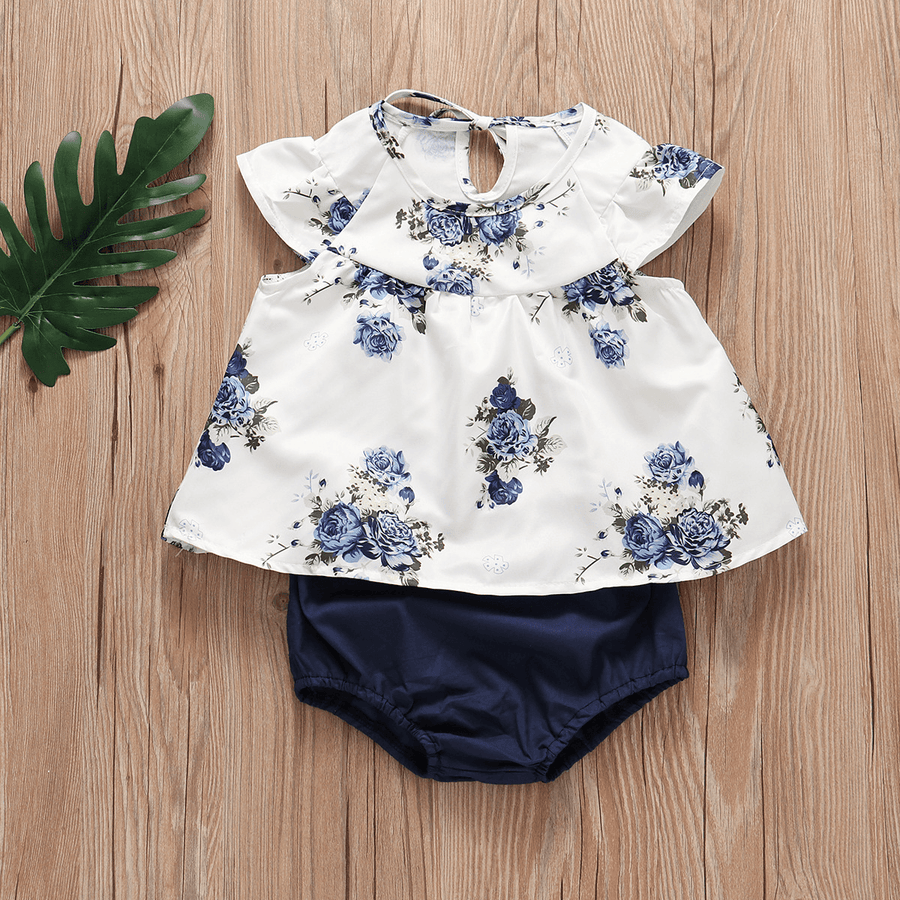 Pleated Skirt + Floral Shorts Set - MRSLM