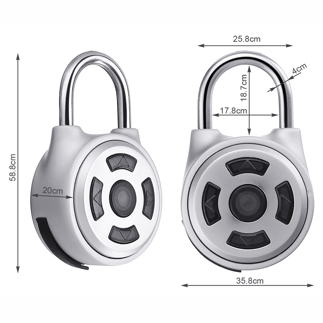 APP Intelligent Password Lock Android Ios APP Unlock Anti-Theft Security Combination Padlock Indoor