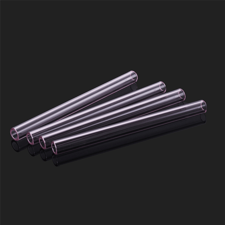 4Pcs 150Mm Transparent Purple Borosilicate Glass Tube Tubing Pyrex Tubes Blowing Tube Test Tube 12Mm OD 2.2 Thick Wall