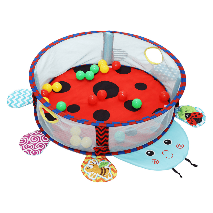 3 in 1 Infant Play Mat round Cartoon Ant Crawling Blanket Infant Game Pad Play Rug Kids Activity Mat Gym Folding Infant Mat