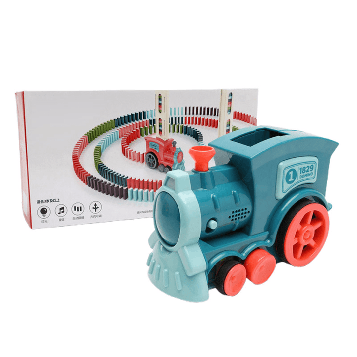 Puzzle Automatically Releases Licensed Electric Building Block Train