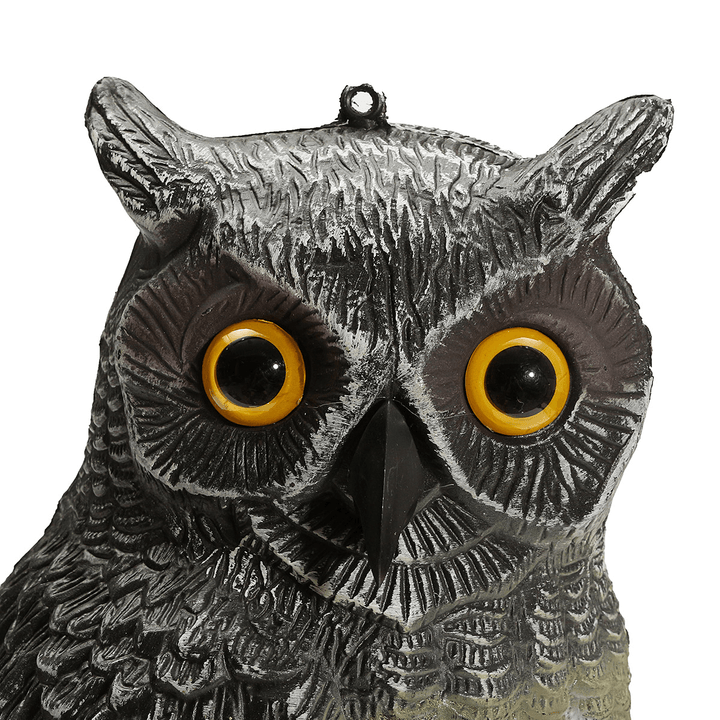 Outdoor Hunting Large Realistic Owl Decoy Straight Head Pest Control Crow Garden Yards Scarer Scarecrow Pest Decorations