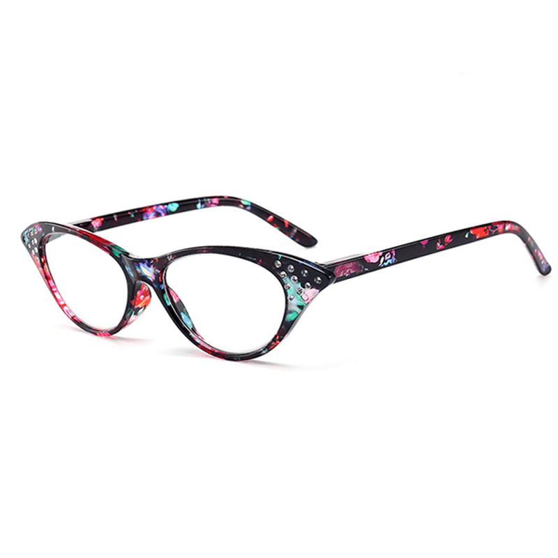 Women Cat Eye Flower Frame Reading Glasses - MRSLM