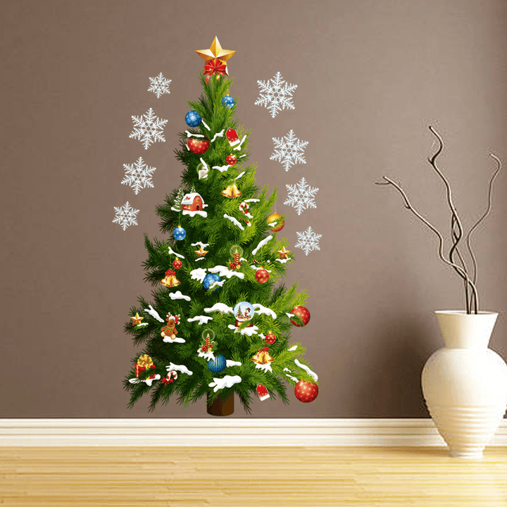 Miico FXMAS Christmas Sticker 3D Christmas Tree Wall Stickers Removable for Room Decorations