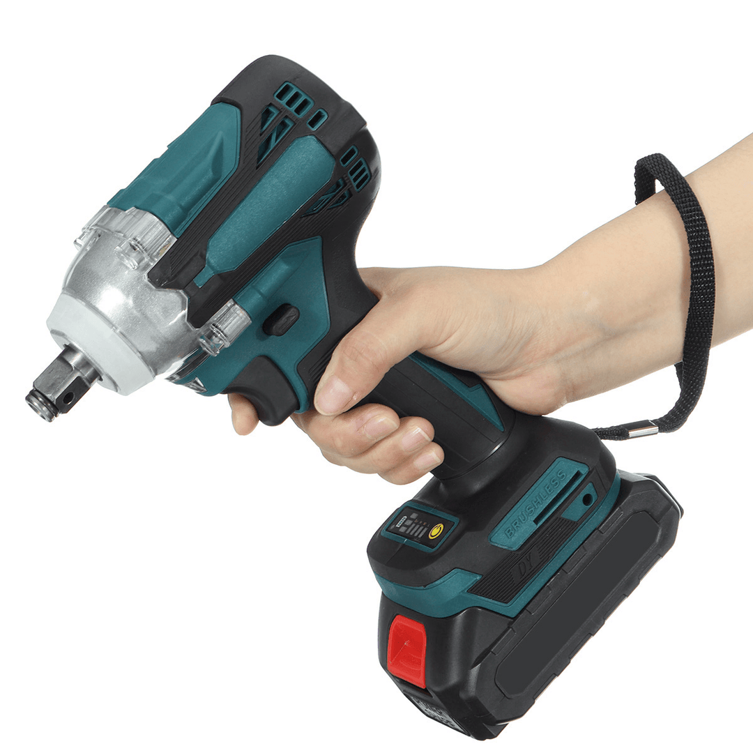 4 Speed Brushless Cordless Electric Impact Wrench with Battery 1200N.M Rechargeable 1/2Inch Torque Wrench Screwdriver Power Tools