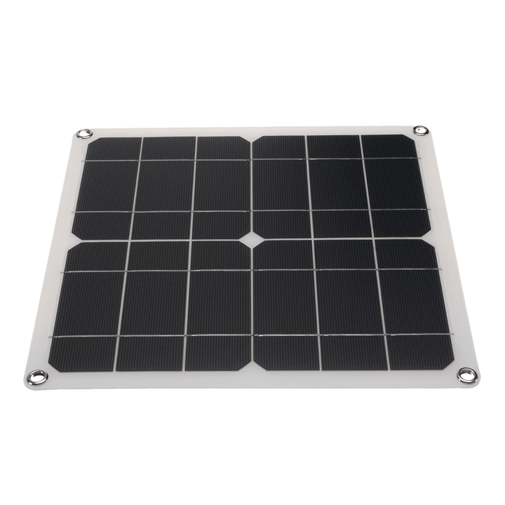 12W Monocrystalline Semi-Flexible Solar Panel 80W Peak Single USB for Camping Boat RV Home