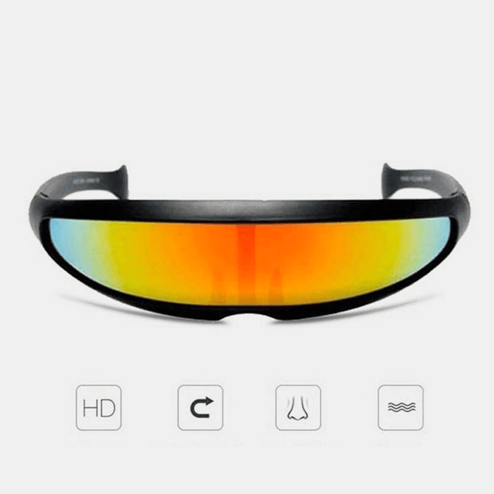 Men One-Piece Personality Space Robot SF Movie Fashion Cool Sunglasses