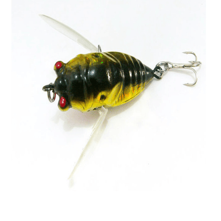 1Pcs Cicada Minnow Fishing Lure Hard Tackle Bait Fishing Hook Bass Crankbaits Hook