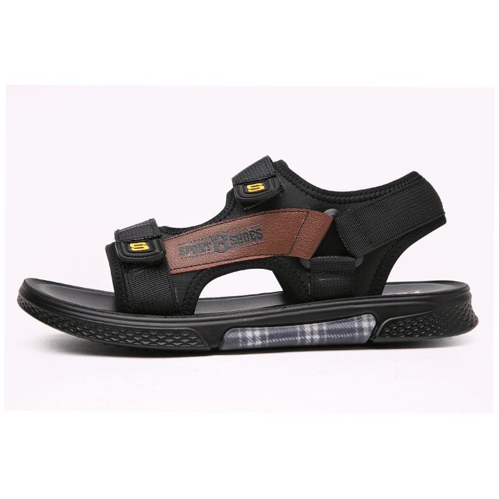 Men Soft Opened Toe Hook Loop Casual Sandals