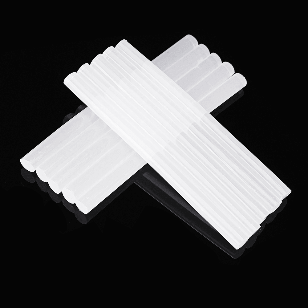 100Pcs 7Mm X 100Mm White Transparent Hot Melt Gule Sticks DIY Craft Modeling Repair Adhesive