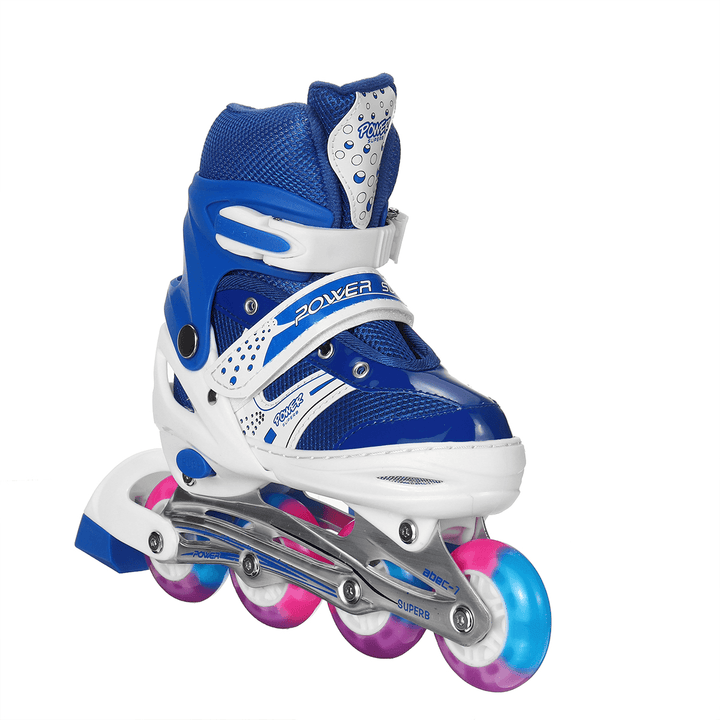 Kids Skates Children Roller Skates Flash PU Full Flash Adjustable Adult Children Roller Skates Gifts