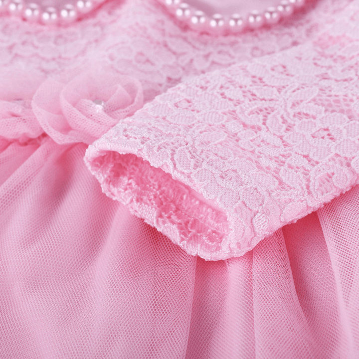 Baby 100 Day Pearl Collar Dress, One Year Old Princess Dress, Baby 100 Year Dress, Dress with Pants Two Sets