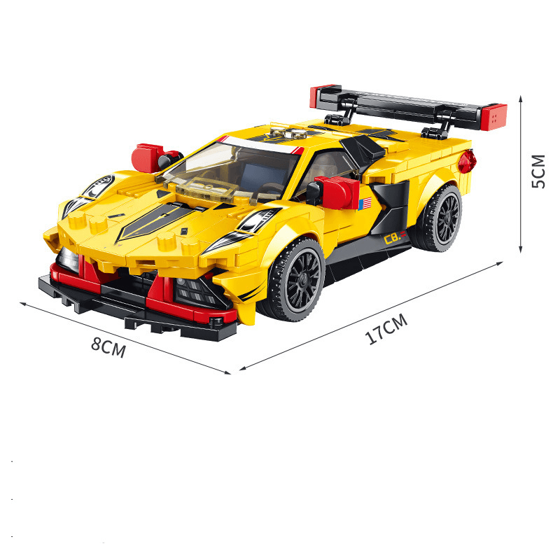 Small Particles Assembled Sports Car Toy Building Blocks