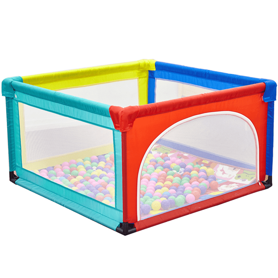 Portable Baby Playpen Extra Large Play Yard for Infants Sturdy Safety Infant Playard Indoor outside Big Toddler Play Pen with Gates - MRSLM