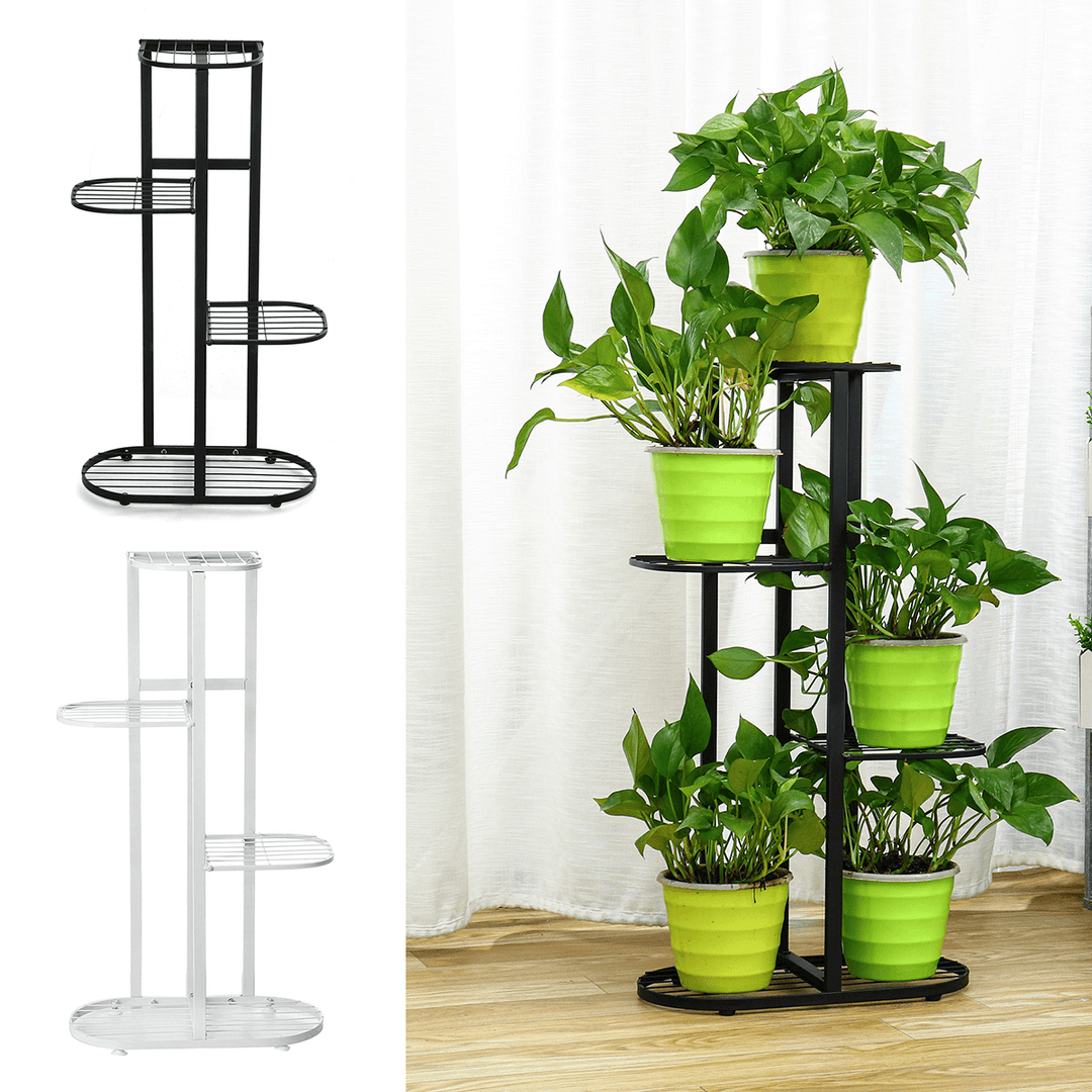 5 Tier Tall Plant Stand Rack Multiple Flower Pot Holder Shelf for Indoor Outdoor