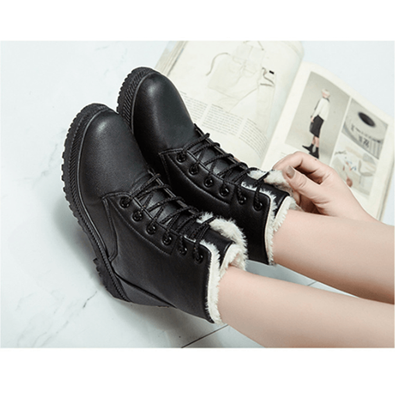 Women Casual Comfy Keep Warm Fur Lining Snow Boots