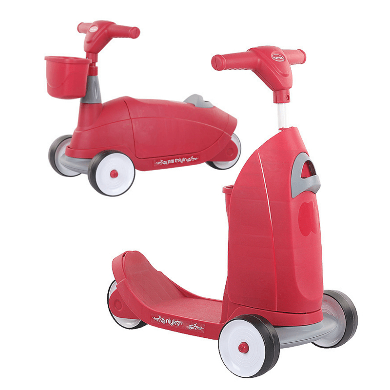 4.8CM Wide Shock-Absorbing Wheels Children'S Three-Wheeled Scooter ABS Plastic Limit 30 ¬∞ Children Bike