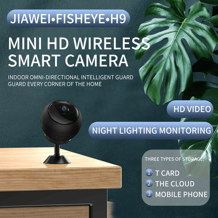 Xiaovv A12 Mini USB WIFI Smart IP Camera Webcam 170¬∞ Fisheye Wide Range 1080P V380 Pro AP Connection 128G Auto Tracking Indoor IP Camera