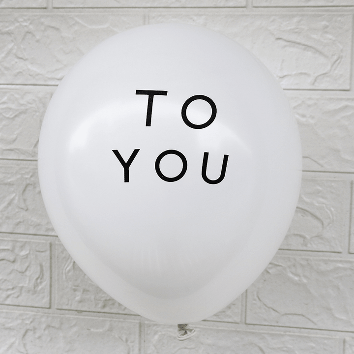 New 12 Inch Happy Birthday to You Latex Balloon Wedding Party Decoration Proposal Romantic Balloon 198