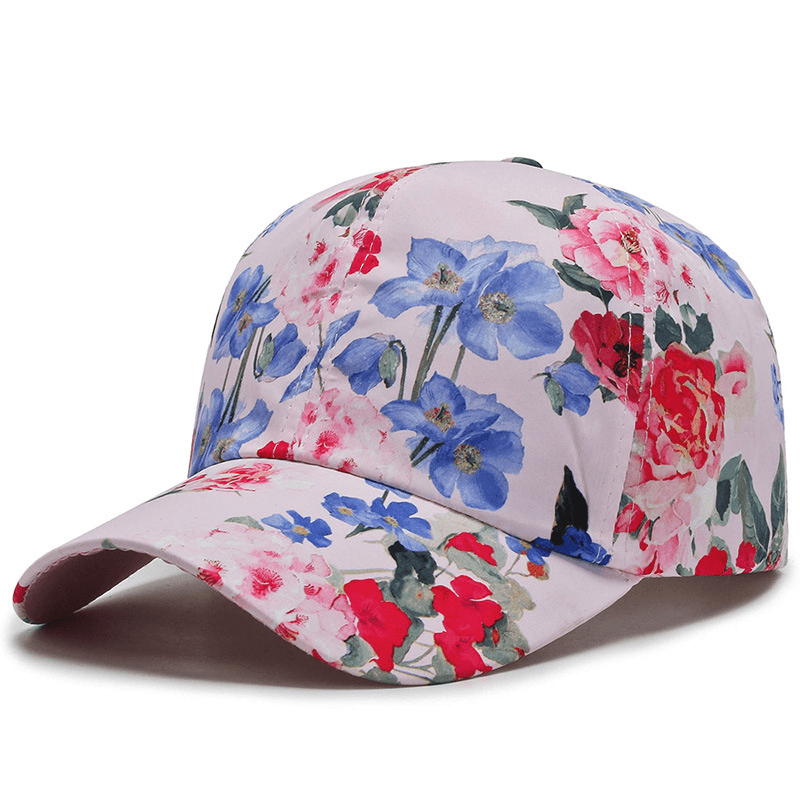 All-Match Cotton Sunshade Small Floral Baseball Cap