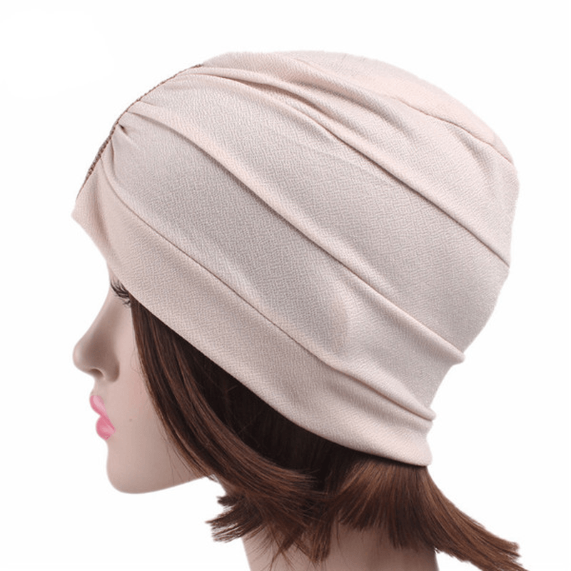 Womens Chemo Cap Soft Muslem Ethnic Beanie Sleep Turban Hat Headwear for Cancer Patients