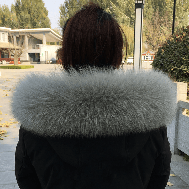 Collar Real Fur Men and Women Autumn and Winter Scarf Neck