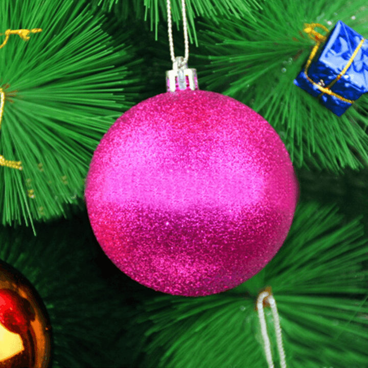 12Pcs 10Cm Christmas Xmas Tree Hanging Ball Daubles Christmas Tree Decoration