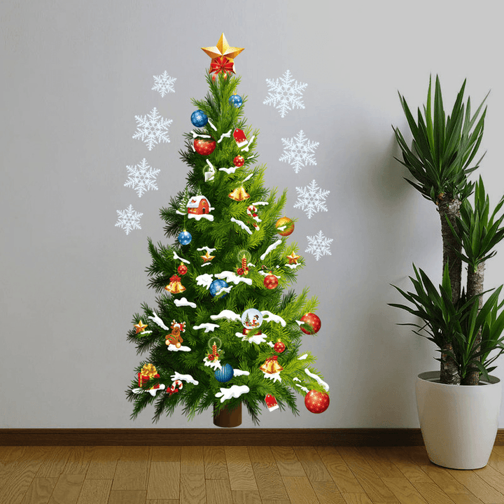 Miico FXMAS Christmas Sticker 3D Christmas Tree Wall Stickers Removable for Room Decorations