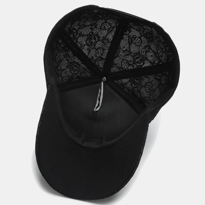 Women Fashionable Lace Baseball Cap Breathable Sequin Sun Hat