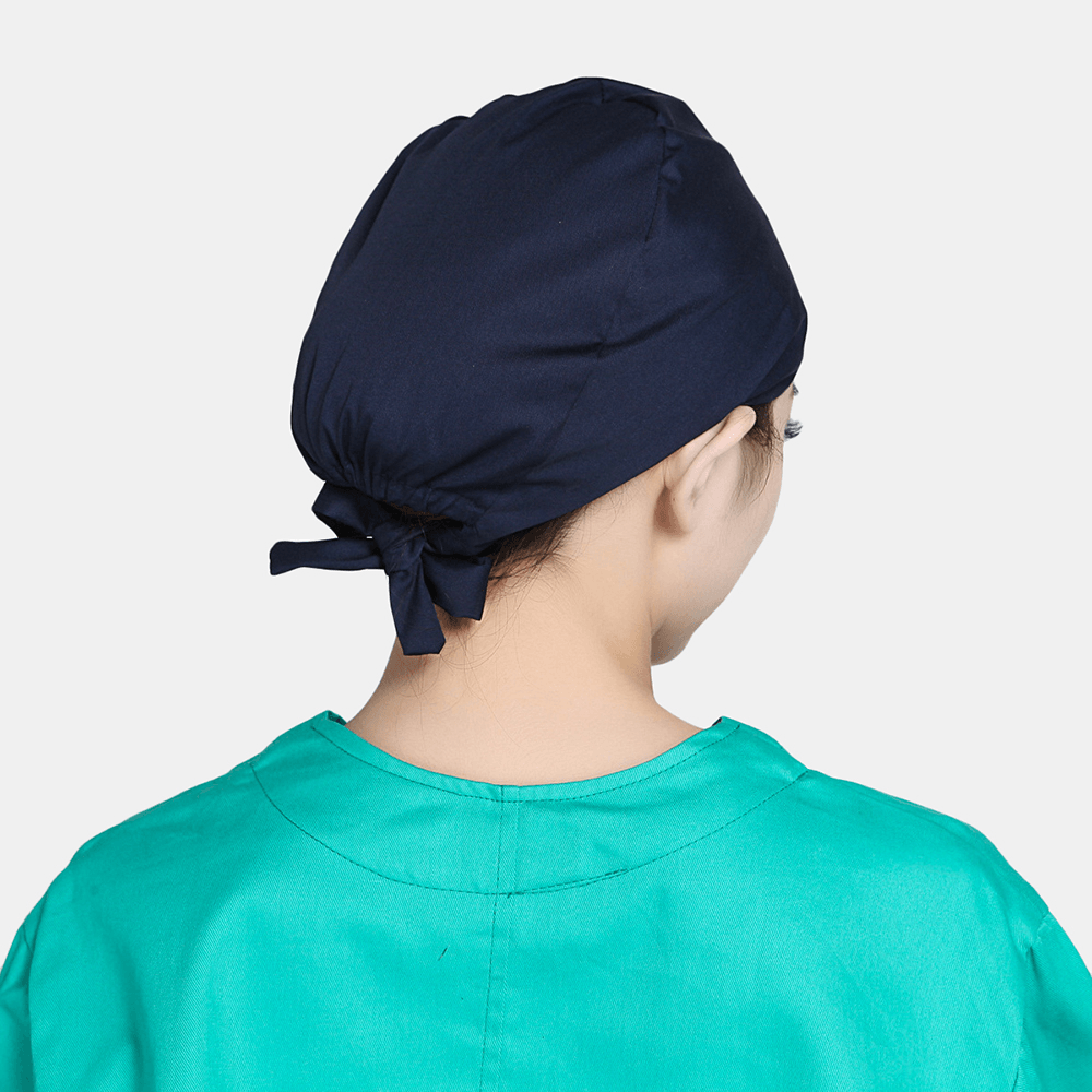 Surgical Cap Beauty Strap Solid Color Beautician Hat Scrub Caps