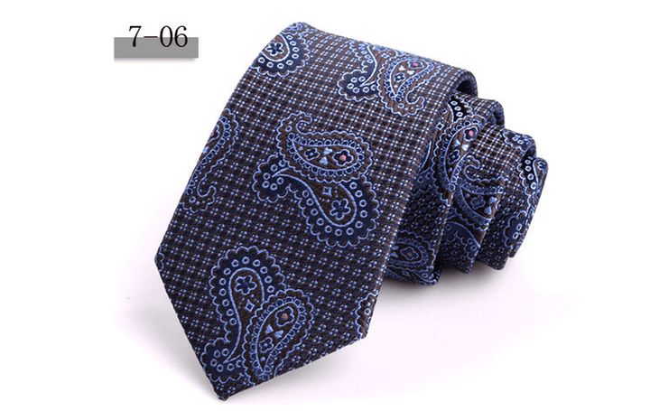 New Men'S 7Cm Striped Business Formal Tie