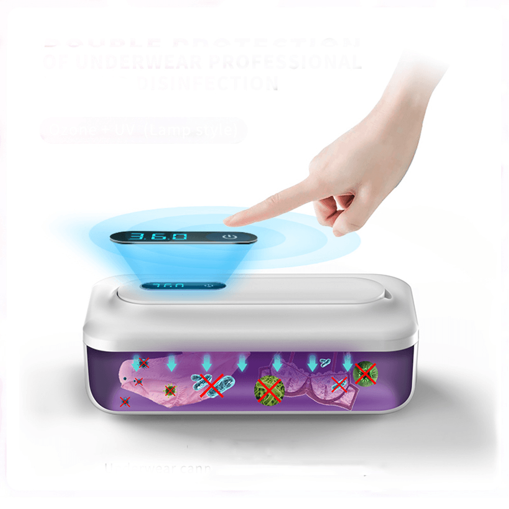 JUJIAJIA XD003 2 in 1 Multifunctional Ozone UV Sterilization Box Ultraviolet Lamp with Separate Disfectant Stick USB Charging for Mobile Phone Cosmetics Jewelry Toys Sterilization