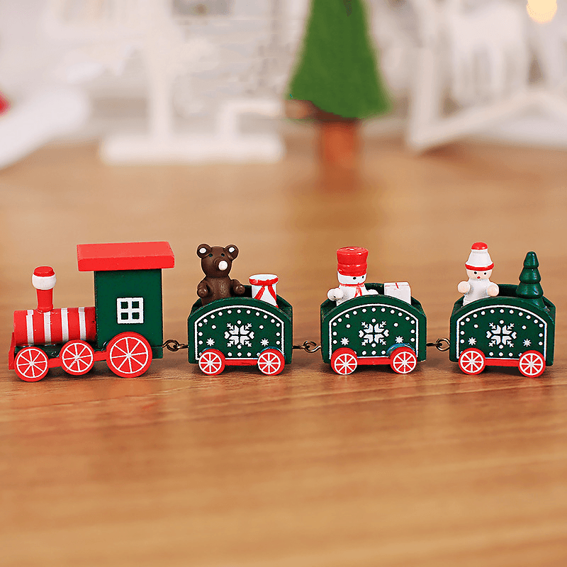 Wooden Train Children Kindergarten Holiday Christmas Gifts