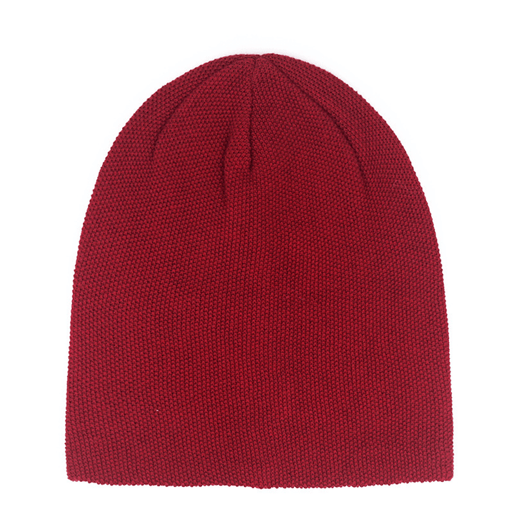 Men and Women All-Match Pure Color Broken Point Plain Acrylic Knitted Hat