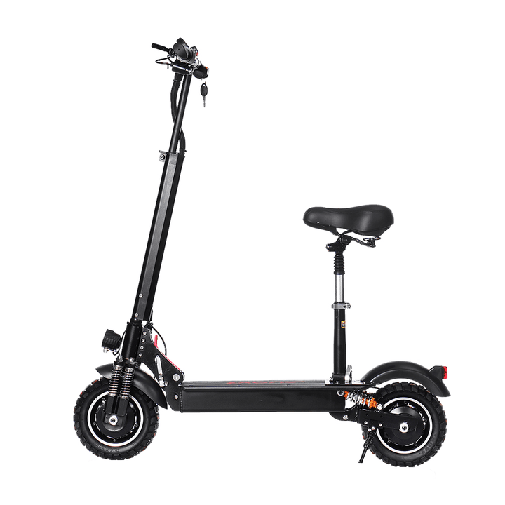 LAOTIE¬Æ ES10 2000W Dual Motor 23.4Ah 52V 10 Inches Folding Electric Scooter with Seat 70Km/H Top Speed 80Km Mileage Max Load 120Kg