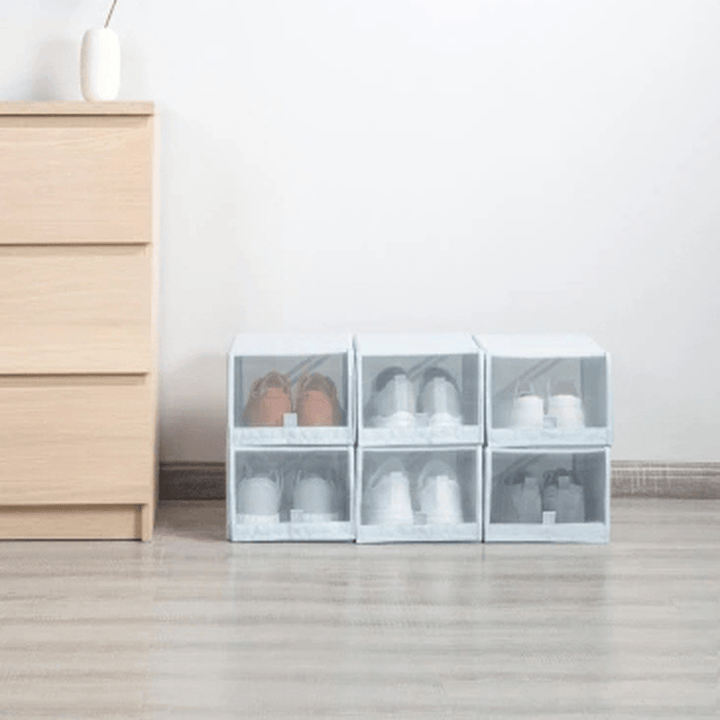 2PCS Shoe Storage Box from Xiaomi Youpin save Space Tidy Foldable Shoe Organiser Box Storage Baskets