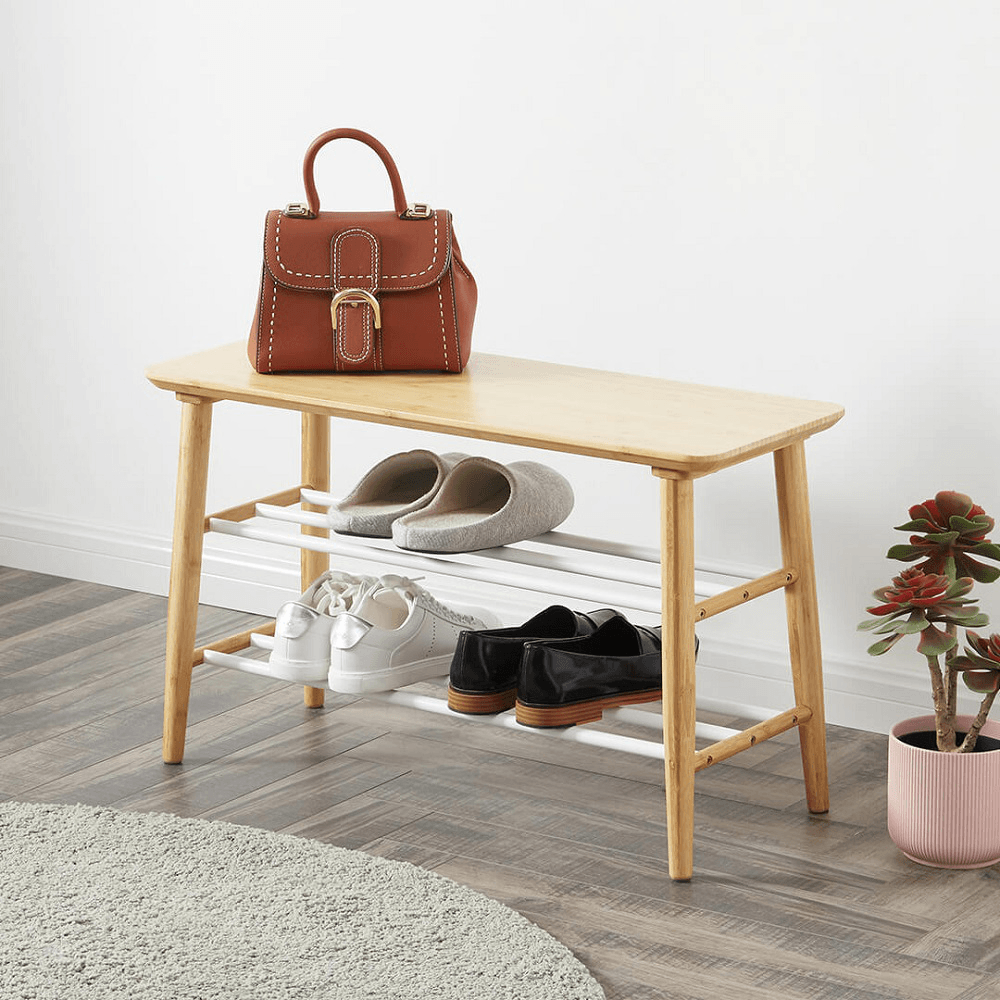 CHENGSHE Multifunction Bamboo Bench Shoe Storage Racks From