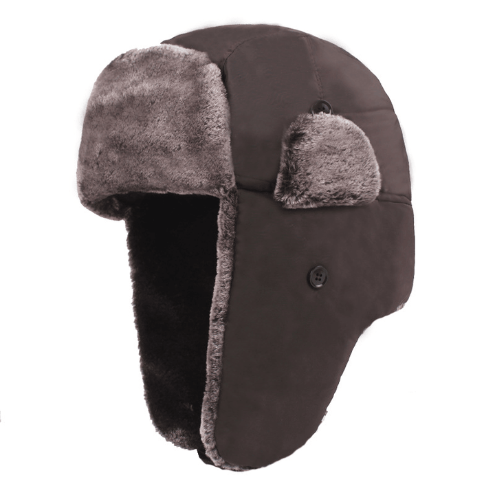 Men'S Thickened plus Velvet Ear Protection Hat