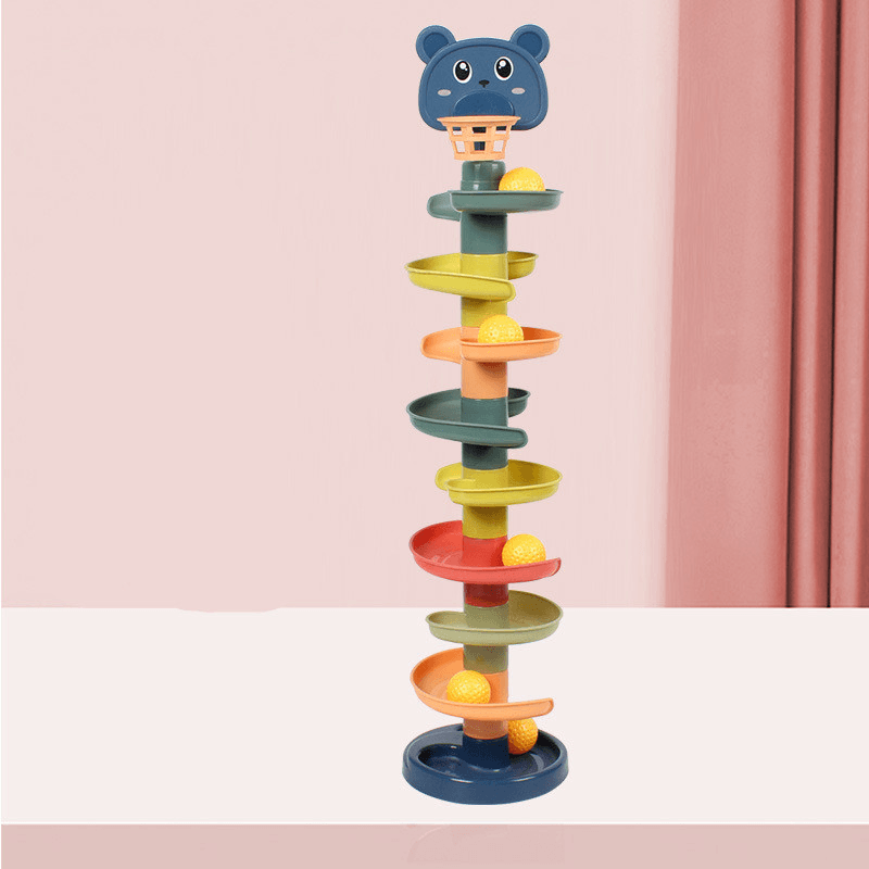 Baby Jenga Rolling Tower Rolling Ball Fun Shooting Ball Rolling Ball Toy