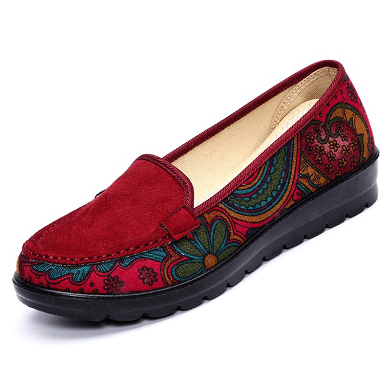 Big Size Women Casual Flat Loafers Slip-On Breathable Shoes Soft Sole Shoes